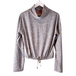 Canada Weather Gear Popover‎ Mock Turtleneck Drawstring Top, Size Large